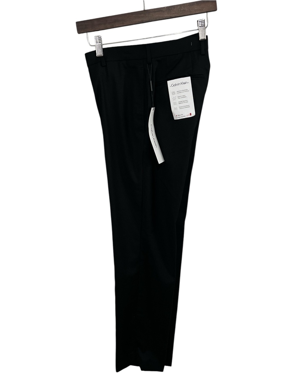 Calvin Klein X Slim Fit Men’s Dress Pants, Color Black, Size 31W x 30L Stretch